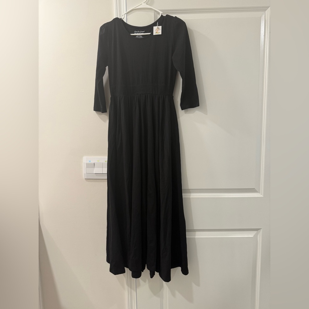 Black Long Sleeve COTTON Dress